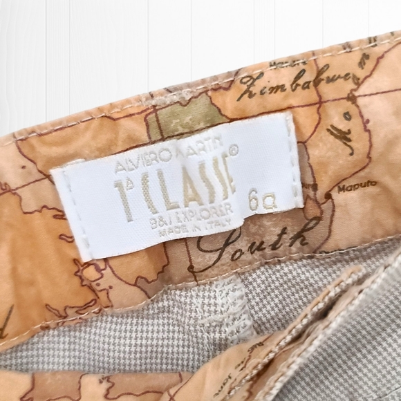 Alviero Martini 1A Classe Geo Map Explorer Boys Trousers Size 6 - Picture 8 of 10